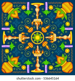 illustration of Happy Pongal greeting background