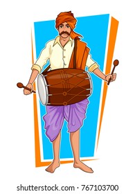 illustration of Happy Pongal Holiday Harvest Festival of Tamil Nadu South India greeting background