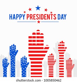 Illustration Of happy Presidents Day Background.