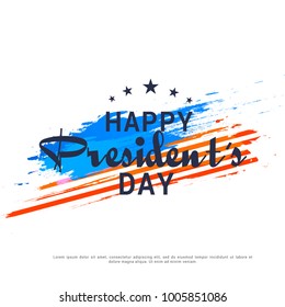 Illustration Of happy Presidents Day Background.