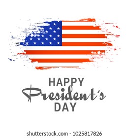 Illustration Of Happy Presidents Day Background.