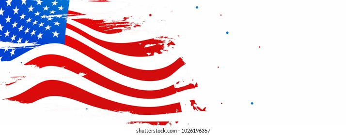 Illustration Of Happy Presidents Day Background.