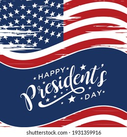 Illustration Of happy Presidents Day Background. Vector Illustration