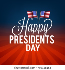 Illustration Of happy Presidents Day Background.