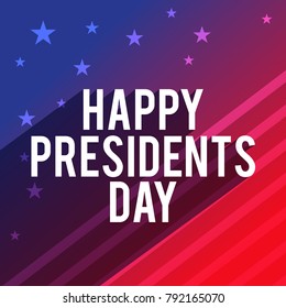 Illustration Of happy Presidents Day Background.