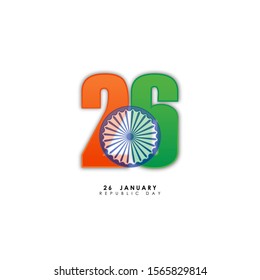 illustration for Happy Republic day of India celebration.26 January