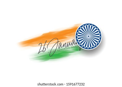 illustration for Happy Republic day of India celebration.26 January