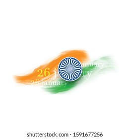 illustration for Happy Republic day of India celebration.26 January