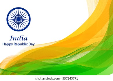 illustration of Happy Republic Day of India background