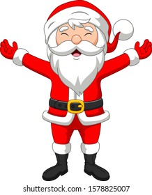 Illustration of Happy Santa Claus cartoon