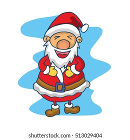 Illustration of happy Santa Claus vector art