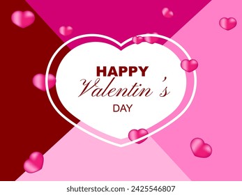 illustration of happy valentine day vector