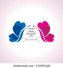 Illustration of Happy Valentines Day Greeting Stock vector