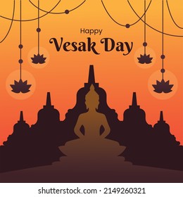 Illustration For Happy Vesak Day