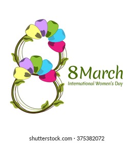 illustration of Happy Women's Day concept