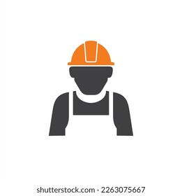 illustration of hard hat, head protection at work.