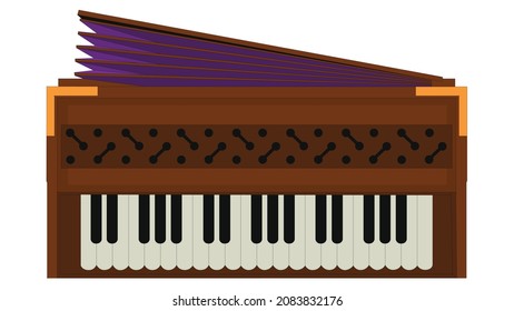 Illustration of Harmonium vector art