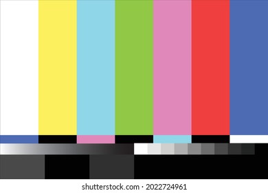 Illustration has no signal on television. Can be used as a background.