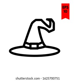 illustration of hat flat icon