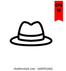 illustration of hat flat icon