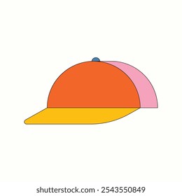 Illustration hat fun and joy with retro design and blank background