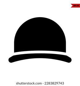 illustration of hat glyph icon 
