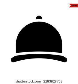 illustration of hat glyph icon 