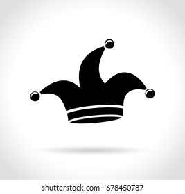 Illustration of hat icon on white background