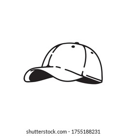 illustration of a hat with a line art style