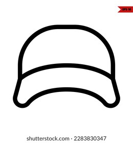 illustration of hat line icon 