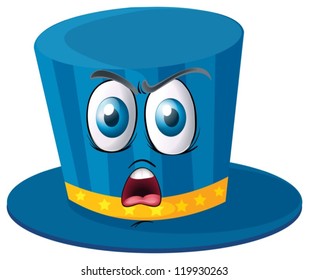 ilustración de un sombrero sobre un fondo blanco