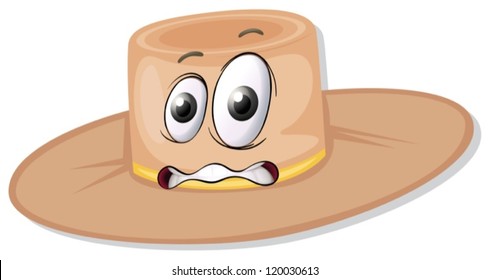 ilustración de un sombrero sobre un fondo blanco