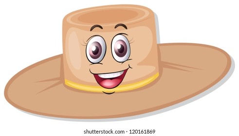 ilustración de un sombrero sobre un fondo blanco