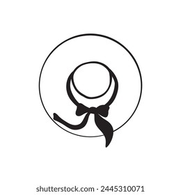 Illustration eines Hutes, Vektorillustration Art