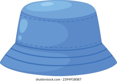 Illustration von Hut weiß auf Hintergrund, Vektorgrafik
