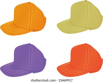 illustration of hats
