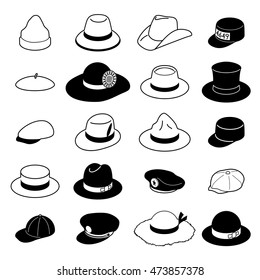 Illustration of hats