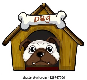 Illustration of a head of a dog