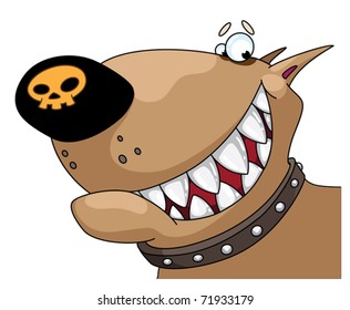 illustration of a head of the dog