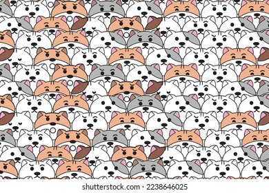 Illustration of head dog background.