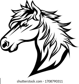 Horse Head Drawing Images Stock Photos Vectors Shutterstock