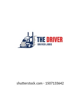 Illustration of head of a large truck for transporting heavy goods containing containers logo design.