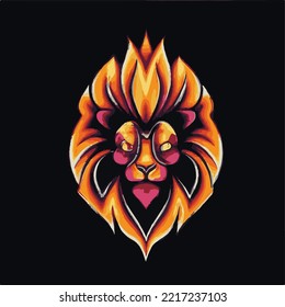 ilustración de diseño de león