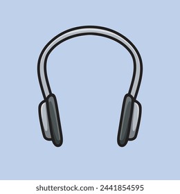 illustration headphone cartoon design asset