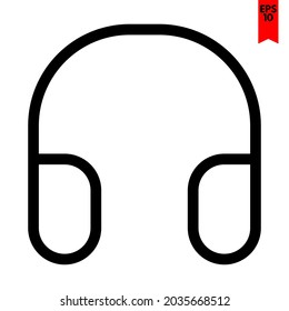 illustration of headphone design icon