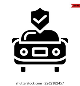 illustration of health glyph icon