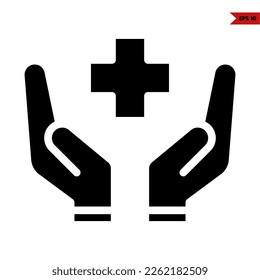 illustration of health glyph icon