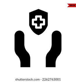illustration of health glyph icon