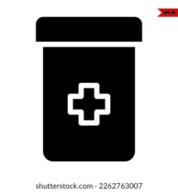illustration of health glyph icon