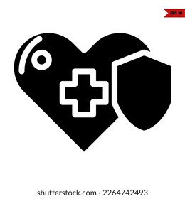 illustration of health glyph icon